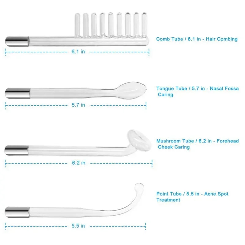 4 In 1 Handheld Portable High Frequency Facial Therapy Wand