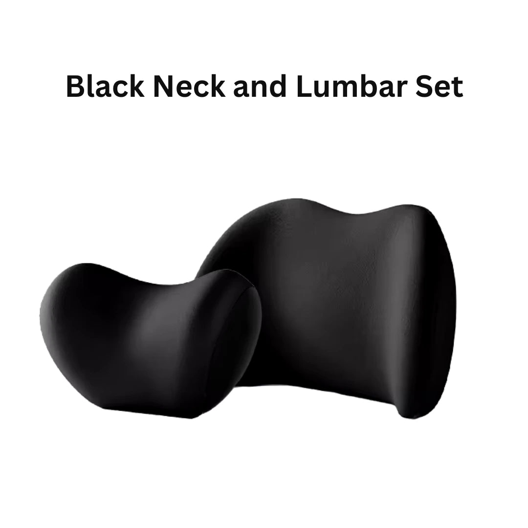Black Neck and Lumbar Support