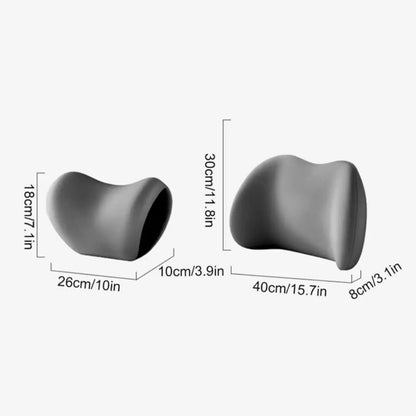 Memory Foam Car Neck Pillow and Lumbar Support