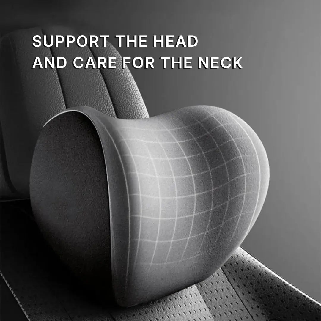 Car Neck Pillow Grey