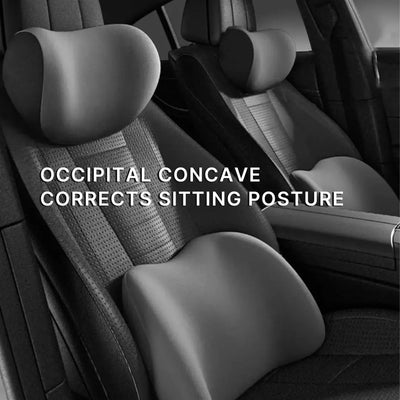 Car Neck and Lumbar Support Pillow