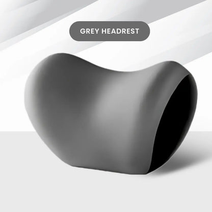 Grey Car Headrest Pillow