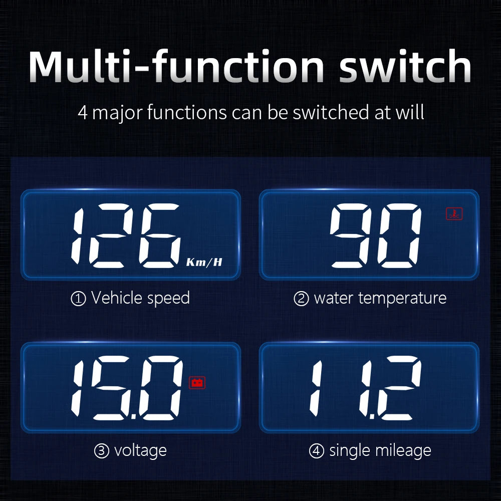HUD With Multi Functional Switch