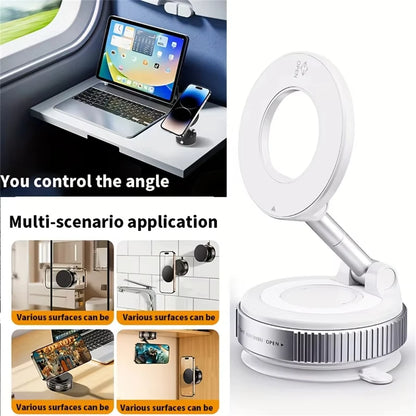 360° Vacuum Magnetic Phone Holder with Suction Cup