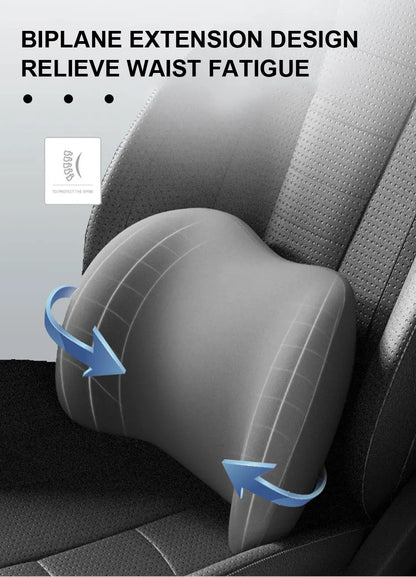 Car Lumbar Support Pillow with Biplane Extension Design
