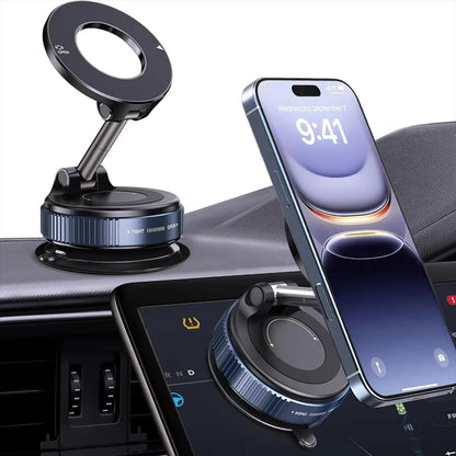 360° Vacuum Magnetic Phone Holder with Suction Cup