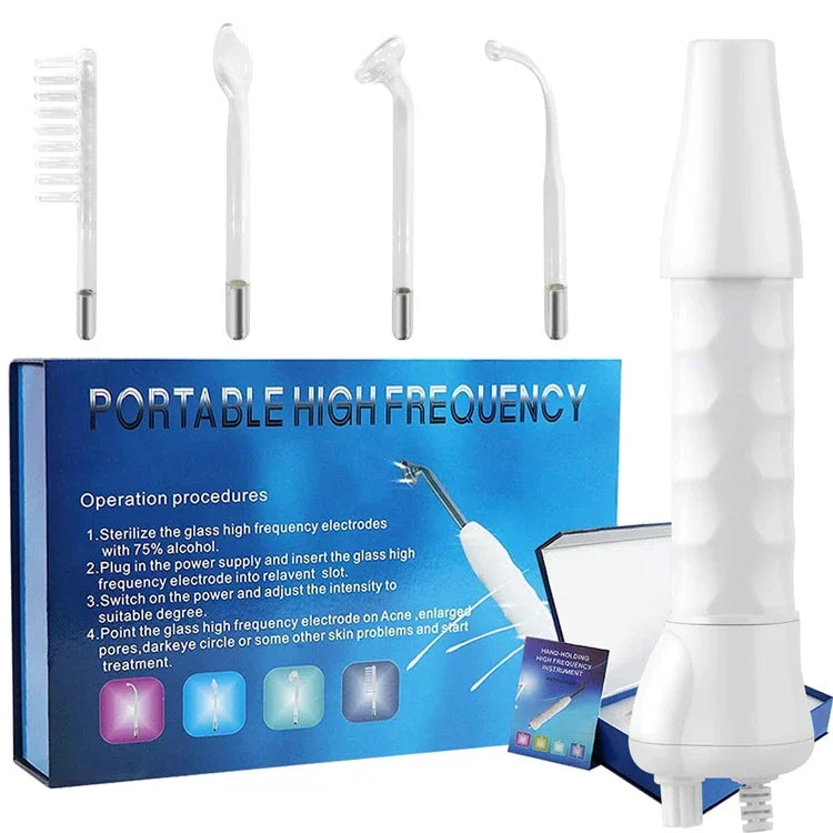 4 In 1 Handheld Portable High Frequency Facial Therapy Wand