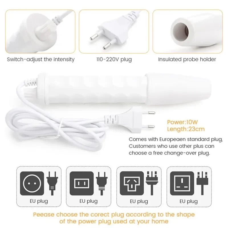 4 In 1 Handheld Portable High Frequency Facial Therapy Wand