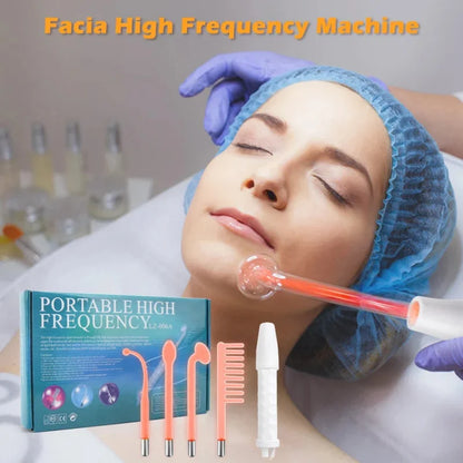 4 In 1 Handheld Portable High Frequency Facial Therapy Wand